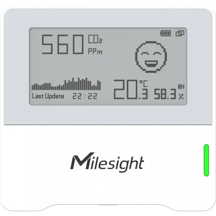 Milesight - Capteur T°, Humidité et CO2 - LoraWan (Sans)
