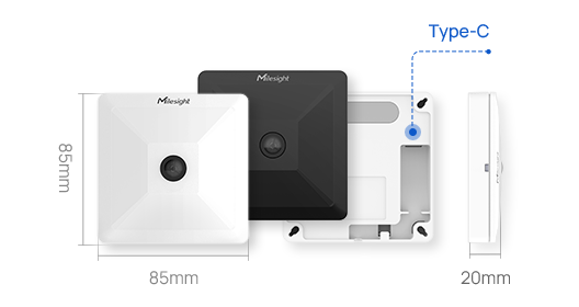 [VS121-EU868-PN-WHITE-BLACK] Milesight VS121-EU868 / PN : White / Black - Capteur IA d’occupation des espaces de travail